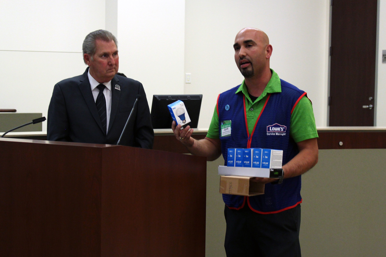 Lowes Blue Light Bulbs Supporting Law Enforcement